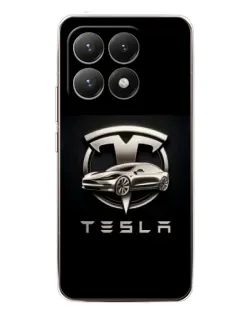 Чохол для Xiaomi 15T з картинкою «Tesla — срібне авто»