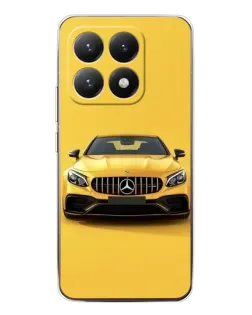 Чехол для Xiaomi 15T с картинкой «Желтый Mercedes GT»