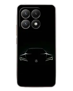 Чехол для Xiaomi 15T с картинкой «Mercedes — силуэт авто»
