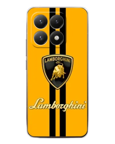 Чехол для Xiaomi 15T с картинкой «Lamborghini Stripe желтый»