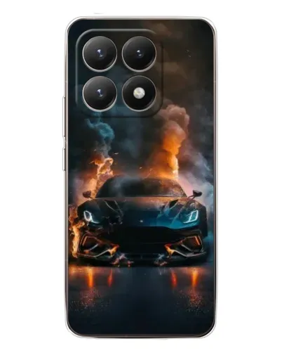 Чехол для Xiaomi 15T с картинкой «Lamborghini дымная эстетика»
