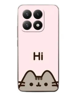 Чехол для Xiaomi 15T с картинкой «Пушин говорит Hi»