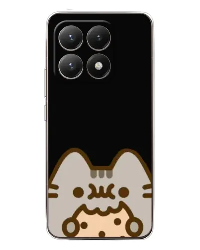 Чехол для Xiaomi 15T с картинкой «Пушин на черном» Чехол для Xiaomi 15T с картинкой «Пушин на черном»
