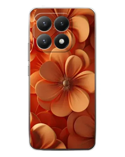 Чохол для Xiaomi 15T з картинкою «Помаранчева макро квітка»