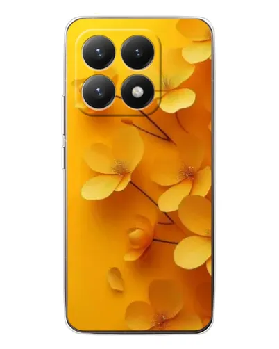 Чохол для Xiaomi 15T з картинкою «Золоті пелюстки»