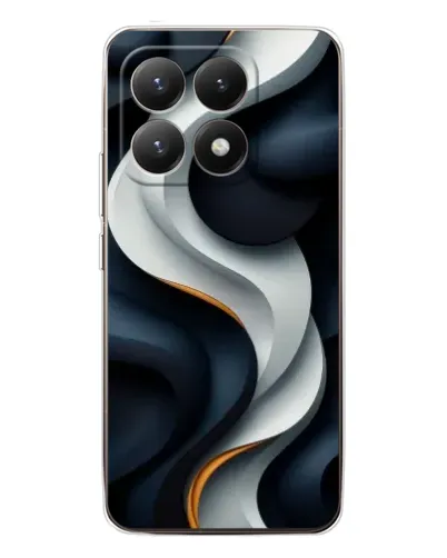 Чохол для Xiaomi 15T з картинкою «Об'ємні чорно-білі стрічки» Чохол для Xiaomi 15T з картинкою «Об'ємні чорно-білі стрічки»
