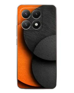 Чохол для Xiaomi 15T з картинкою «Геометрія помаранчевих кіл»