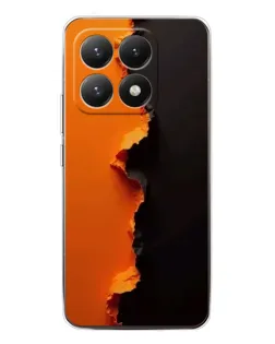 Чохол для Xiaomi 15T з картинкою «Помаранчевий розлом»
