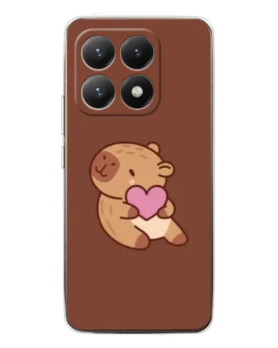 Чохол для Xiaomi 15T з картинкою «Капібара з серцем» Чохол для Xiaomi 15T з картинкою «Капібара з серцем»