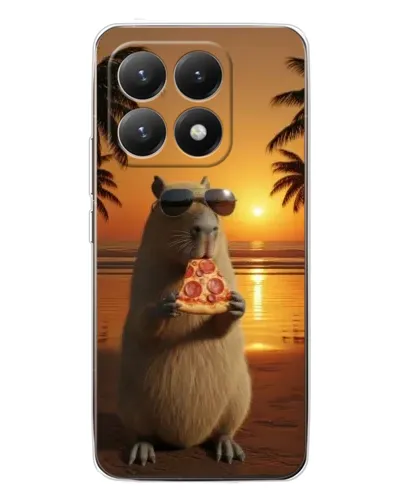 Чохол для Xiaomi 15T з картинкою «Капібара з піцою» Чохол для Xiaomi 15T з картинкою «Капібара з піцою»