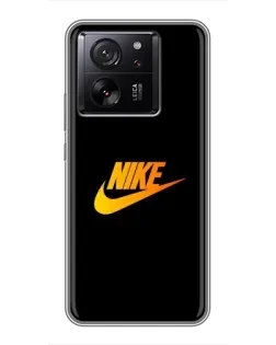 Чохол для Xiaomi 16 з картинкою «Золотий логотип Nike»
