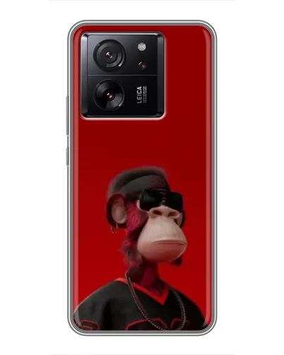 Чехол для Xiaomi 16 с картинкой «Bored Ape в красном»
