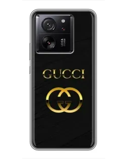 Чохол для Xiaomi 16 з картинкою «Золотий логотип Gucci»
