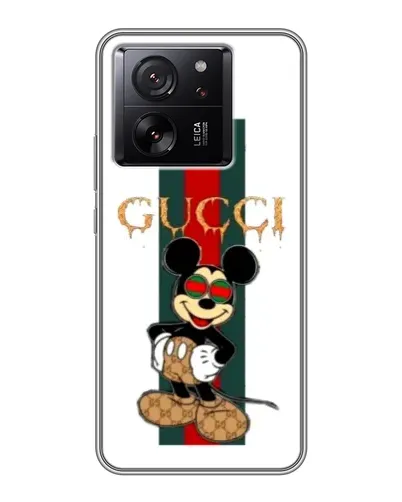Чохол для Xiaomi 16 з картинкою «Міккі Маус Gucci — смуги» Чохол для Xiaomi 16 з картинкою «Міккі Маус Gucci — смуги»