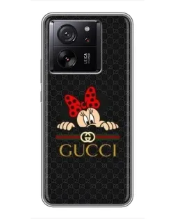 Чохол для Xiaomi 16 з картинкою «Мінні Маус Gucci — чорний»