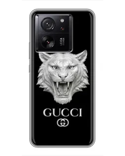 Чохол для Xiaomi 16 з картинкою «Gucci — срібний лев»