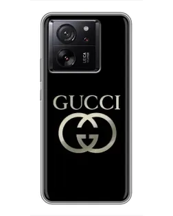 Чохол для Xiaomi 16 з картинкою «Gucci — золото на чорному»