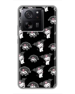 Чехол для Xiaomi 16 с картинкой «Черный паттерн Kuromi»