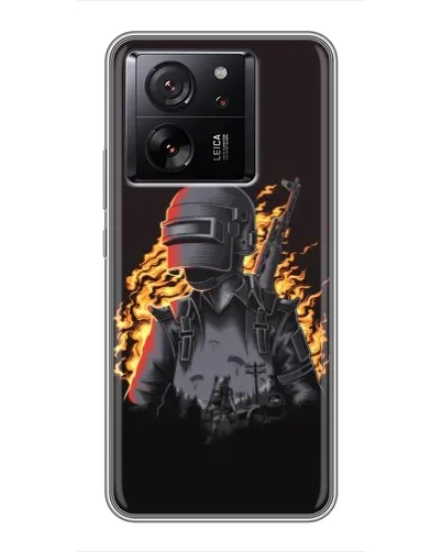 Чохол для Xiaomi 16 з картинкою «PUBG — вогняний силует»