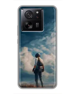 Чохол для Xiaomi 16 з картинкою «Герой PUBG на скелі»