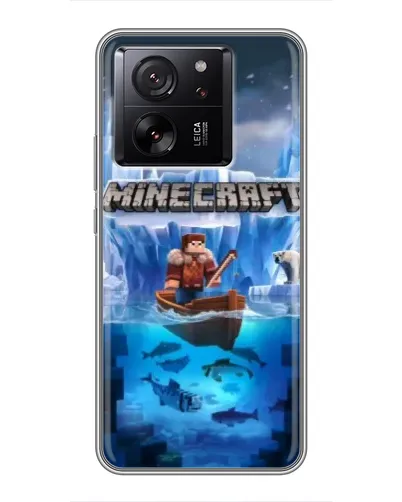 Чохол для Xiaomi 16 з картинкою «Minecraft льодянийсвіт»