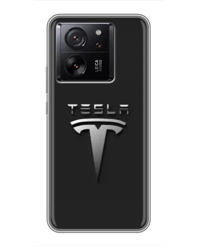 Чохол для Xiaomi 16 з картинкою «Сталевий логотип Tesla»