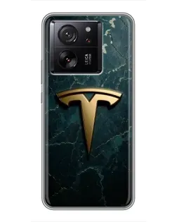 Чохол для Xiaomi 16 з картинкою «Мармурова Tesla Gold»