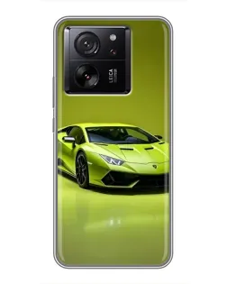 Чохол для Xiaomi 16 з картинкою «Салатовий Lamborghini Huracan»