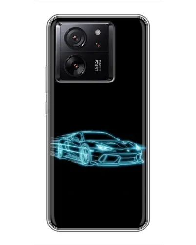 Чохол для Xiaomi 16 з картинкою «Неоновий контур Lamborghini»