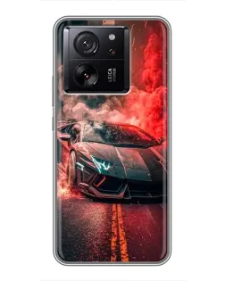 Чохол для Xiaomi 16 з картинкою «Lamborghini червоний дим»