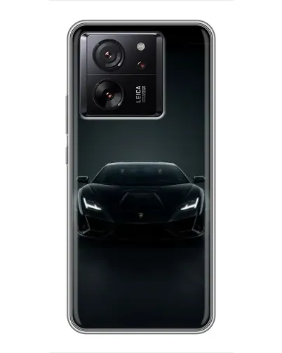 Чохол для Xiaomi 16 з картинкою «Чорний Lamborghini Aventador»