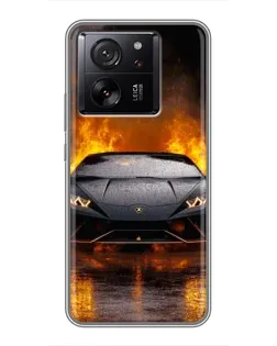 Чохол для Xiaomi 16 з картинкою «Lamborghini у вогні»