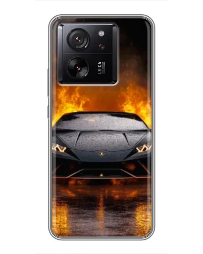 Чохол для Xiaomi 16 з картинкою «Lamborghini у вогні»