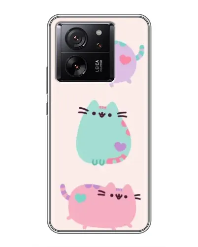 Чохол для Xiaomi 16 з картинкою «Pusheen тріо»