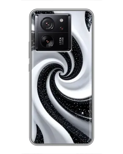 Чохол для Xiaomi 16 з картинкою «Чорно-біла спіраль»