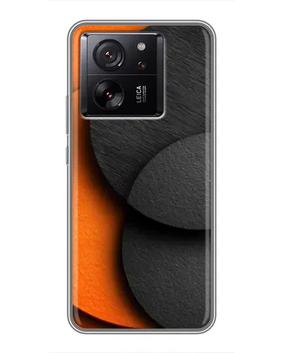 Чохол для Xiaomi 16 з картинкою «Геометрія помаранчевих кіл»