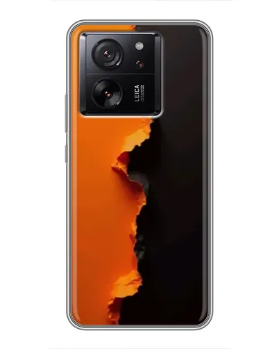 Чохол для Xiaomi 16 з картинкою «Помаранчевий розлом»
