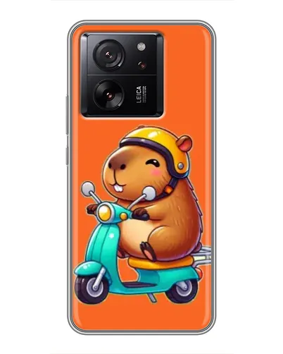Чохол для Xiaomi 16 з картинкою «Капібара на скутері»