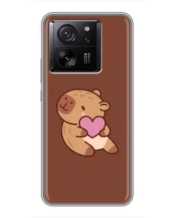 Чохол для Xiaomi 16 з картинкою «Капібара з серцем» Чохол для Xiaomi 16 з картинкою «Капібара з серцем»
