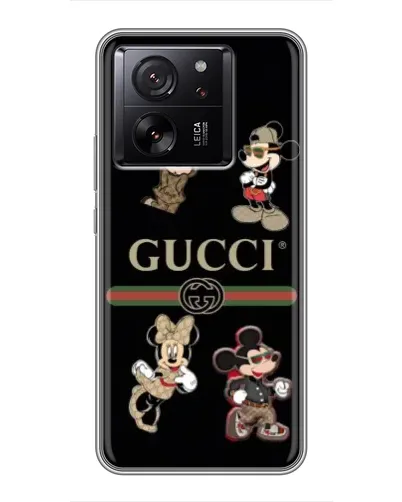 Чехол для Xiaomi 17 Max с картинкой «Gucci — герои Disney и монограмма» Чехол для Xiaomi 17 Max с картинкой «Gucci — герои Disney и монограмма»