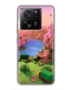 Чохол для Xiaomi 17 Max з картинкою «Рожеве дерево Minecraft»