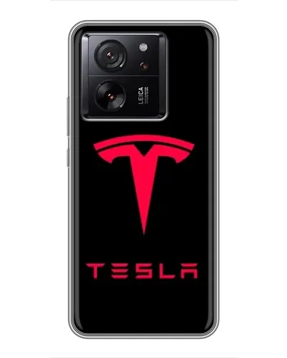 Чохол для Xiaomi 17 Max з картинкою «Tesla Red Logo» Чохол для Xiaomi 17 Max з картинкою «Tesla Red Logo»