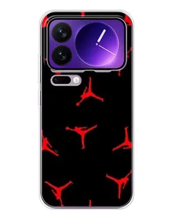 Чехол для Xiaomi 17 Pro Max с картинкой «Jordan Red Pattern»