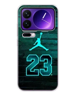 Чехол для Xiaomi 17 Pro Max с картинкой «Jordan Cyan 23»