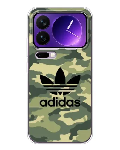 Чехол для Xiaomi 17 Pro Max с картинкой «Милитари стиль Adidas»