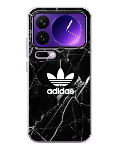 Чехол для Xiaomi 17 Pro Max с картинкой «Белый мрамор Adidas»
