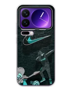 Чехол для Xiaomi 17 Pro Max с картинкой «Спортивный арт Nike»