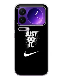 Чехол для Xiaomi 17 Pro Max с картинкой «Текстовый принт Nike»