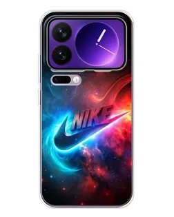Чехол для Xiaomi 17 Pro Max с картинкой «Огненный логотип Nike»