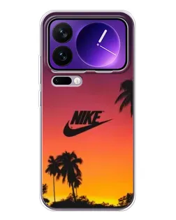 Чехол для Xiaomi 17 Pro Max с картинкой «Nike на закате солнца»